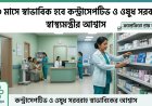 ২-৩ মাসের মধ্যে স্বাভাবিক হবে কন্ট্রাসেপটিভ ও ঔষধের সরবরাহ