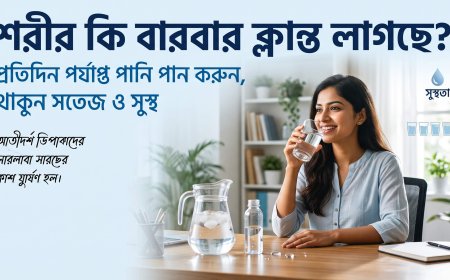 শরীর কি বারবার ক্লান্ত লাগছে? প্রতিদিন ৮–১০ গ্লাস পানি পানেই মিলতে পারে সতেজ থাকার সহজ সমাধান!