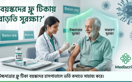 বয়স্কদের জন্য ফ্লু টিকায় নতুন আশার খবর: হাসপাতালে ভর্তি কমাতে পারে উচ্চমাত্রার ডোজ