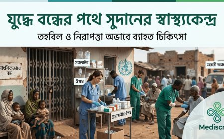যুদ্ধ ও স্বাস্থ্য সংকট: সুদানে চিকিৎসাসেবা বন্ধের পথে বহু স্বাস্থ্যকেন্দ্র