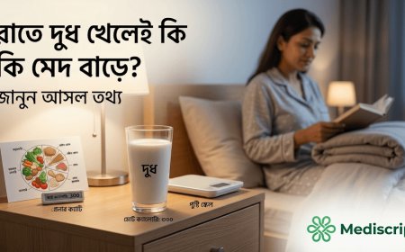 রাতে দুধ খেলে কি সত্যিই বেশি মেদ জমে? জানুন আসল তথ্য