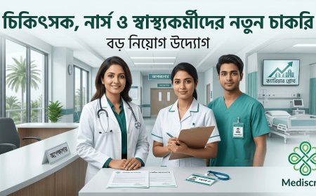 চিকিৎসক, নার্স ও স্বাস্থ্যকর্মীদের জন্য নতুন চাকরির সুযোগ