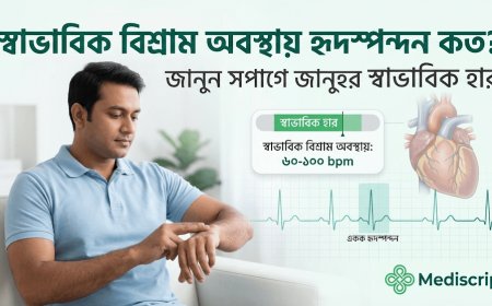 একজন সুস্থ প্রাপ্তবয়স্ক মানুষের স্বাভাবিক বিশ্রাম অবস্থায় হৃদস্পন্দন কত?