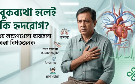 বুকব্যথা হলেই কি হৃদরোগ? যে লক্ষণগুলো অবহেলা করা বিপজ্জনক