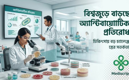 বিশ্বজুড়ে বাড়ছে অ্যান্টিবায়োটিক প্রতিরোধ, চিকিৎসায় বড় চ্যালেঞ্জের সতর্কতা
