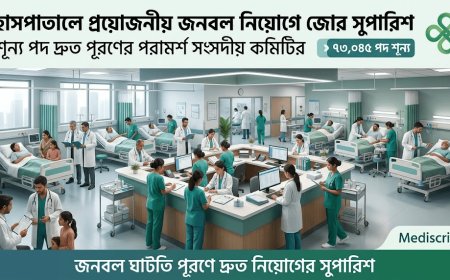 হাসপাতালে প্রয়োজনীয় জনবল নিয়োগের জন্য সংসদীয় কমিটির জোর সুপারিশ