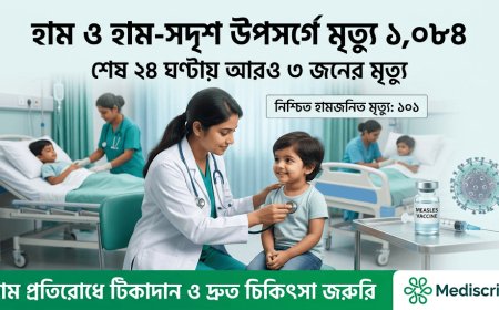 হাম ও হাম-সদৃশ উপসর্গে চলতি বছরে মৃত্যু ১,০৮৪—শেষ ২৪ ঘণ্টায় আরও ৩ জন