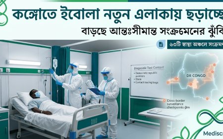 কঙ্গোতে ইবোলা ছড়াচ্ছে নতুন এলাকায়, বিশ্বজুড়ে বাড়ছে স্বাস্থ্যঝুঁকি