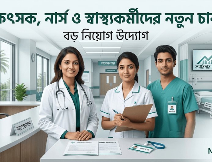 চিকিৎসক, নার্স ও স্বাস্থ্যকর্মীদের জন্য নতুন চাকরির সুযোগ