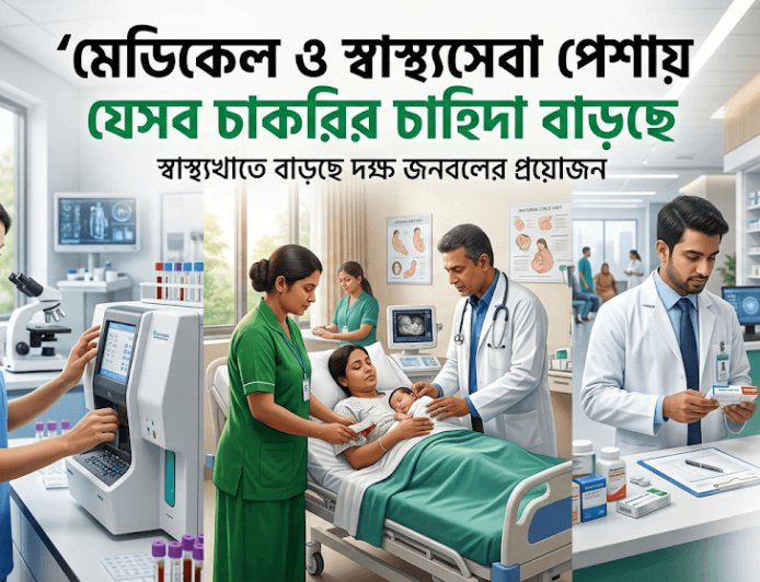 মেডিকেল ও স্বাস্থ্যসেবা পেশায় যেসব চাকরির চাহিদা বাড়ছে