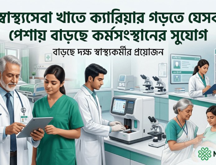 স্বাস্থ্যসেবা খাতে ক্যারিয়ার গড়তে যেসব পেশায় বাড়ছে কর্মসংস্থানের সুযোগ