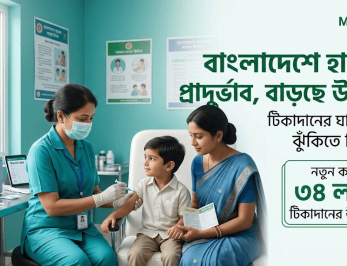 বাংলাদেশে হামের ভয়াবহ প্রাদুর্ভাব, টিকাদানে ঘাটতিতে বাড়ছে উদ্বেগ