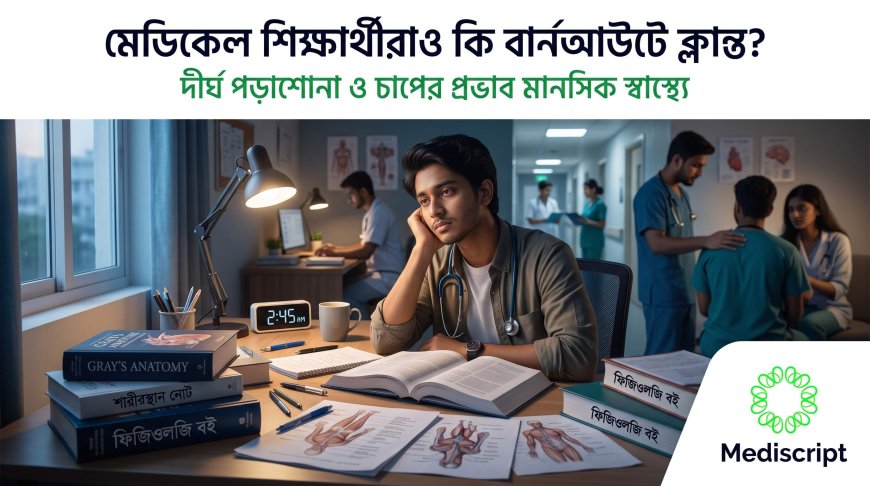 মেডিকেল শিক্ষার্থীদের বার্নআউট: ভবিষ্যতের ডাক্তাররাই কি ক্লান্ত?