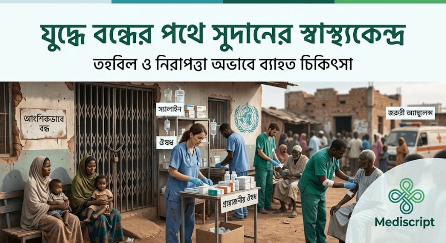 যুদ্ধ ও স্বাস্থ্য সংকট: সুদানে চিকিৎসাসেবা বন্ধের পথে বহু স্বাস্থ্যকেন্দ্র