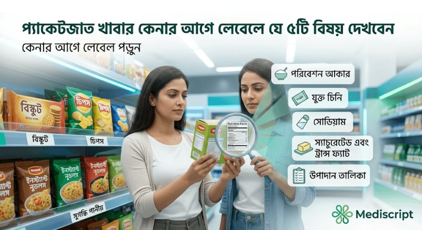 প্যাকেটজাত খাবার কেনার আগে লেবেলে যে ৫টি বিষয় দেখবেন
