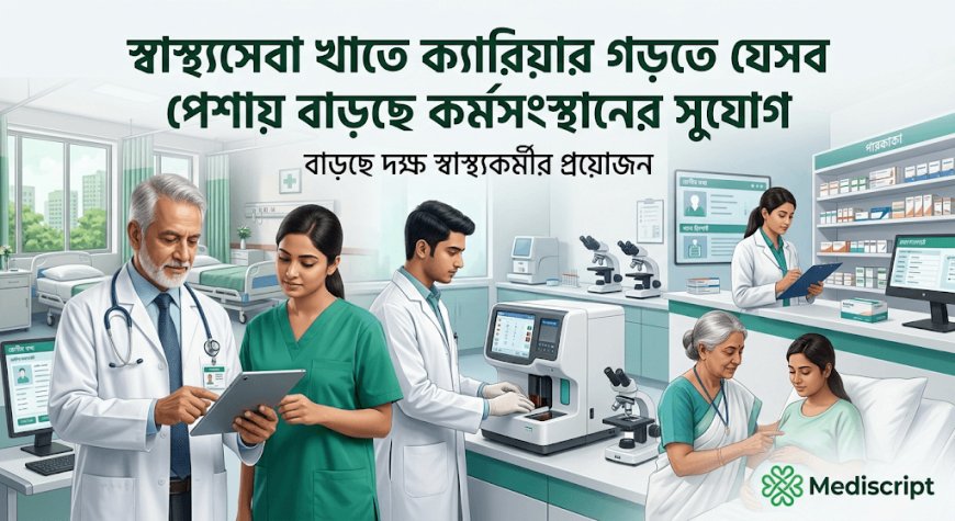 স্বাস্থ্যসেবা খাতে ক্যারিয়ার গড়তে যেসব পেশায় বাড়ছে কর্মসংস্থানের সুযোগ