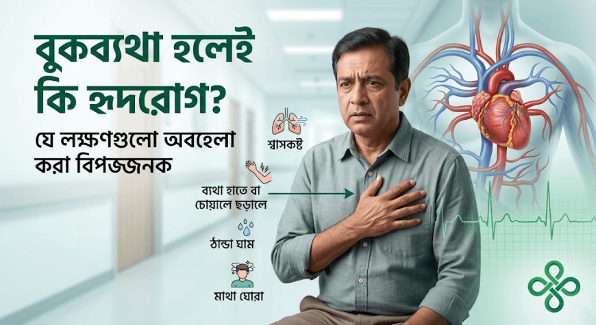 বুকব্যথা হলেই কি হৃদরোগ? যে লক্ষণগুলো অবহেলা করা বিপজ্জনক