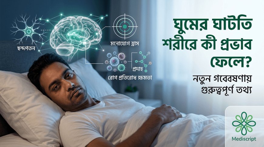 ঘুমের ঘাটতি শরীরে কী প্রভাব ফেলে? নতুন গবেষণায় গুরুত্বপূর্ণ তথ্য