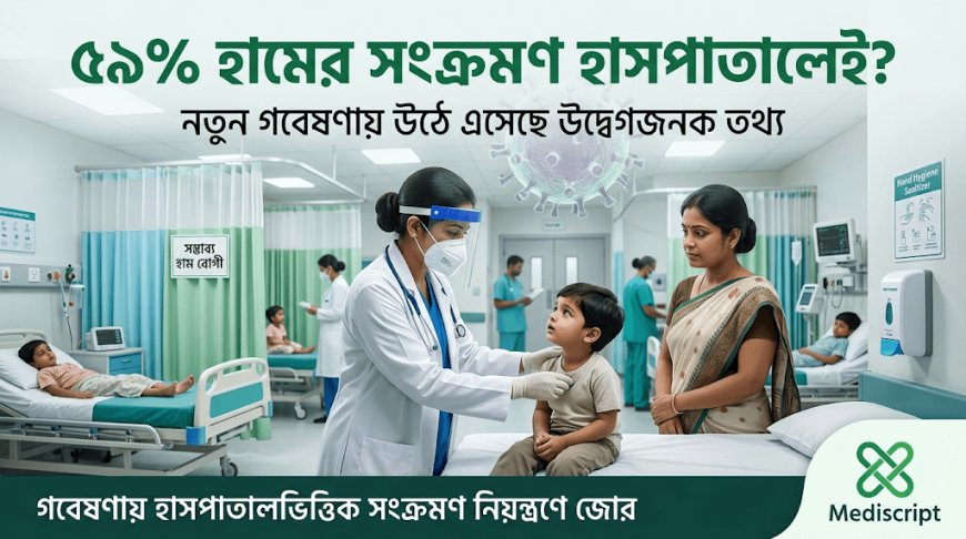৫৯% হামের সংক্রমণ হাসপাতাল-স্বাস্থ্যকেন্দ্রেই: নতুন গবেষণায় তথ্য