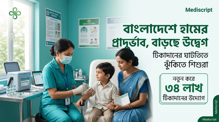 বাংলাদেশে হামের ভয়াবহ প্রাদুর্ভাব, টিকাদানে ঘাটতিতে বাড়ছে উদ্বেগ