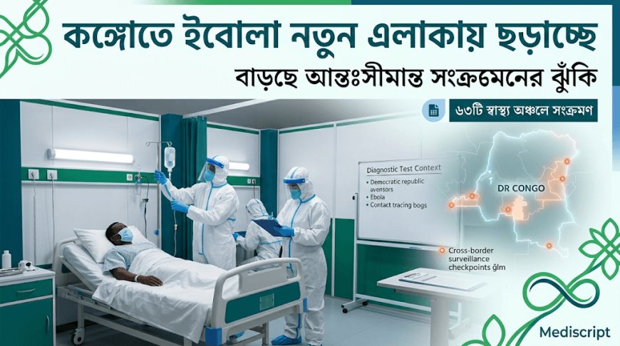 কঙ্গোতে ইবোলা ছড়াচ্ছে নতুন এলাকায়, বিশ্বজুড়ে বাড়ছে স্বাস্থ্যঝুঁকি