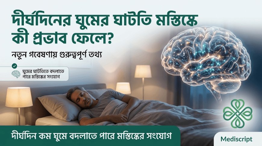 দীর্ঘদিনের ঘুমের ঘাটতি মস্তিষ্কে কী প্রভাব ফেলে? নতুন গবেষণায় গুরুত্বপূর্ণ তথ্য