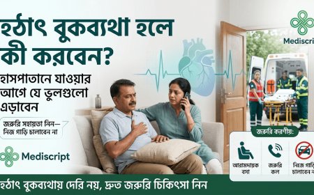 হঠাৎ বুকব্যথা হলে কী করবেন? হাসপাতালে যাওয়ার আগে যে ভুলগুলো এড়িয়ে চলবেন