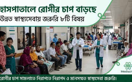 হাসপাতালে রোগীর চাপ বাড়ছে: উন্নত স্বাস্থ্যসেবায় কোন বিষয়গুলো সবচেয়ে গুরুত্বপূর্ণ?