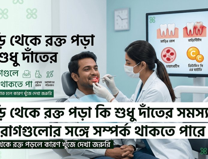 মাড়ি থেকে রক্ত পড়া কি শুধু দাঁতের সমস্যা? যে রোগগুলোর সঙ্গে সম্পর্ক থাকতে পারে