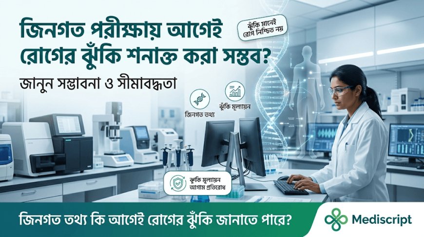 জিনগত পরীক্ষায় আগেই রোগের ঝুঁকি শনাক্ত করা কতটা সম্ভব?