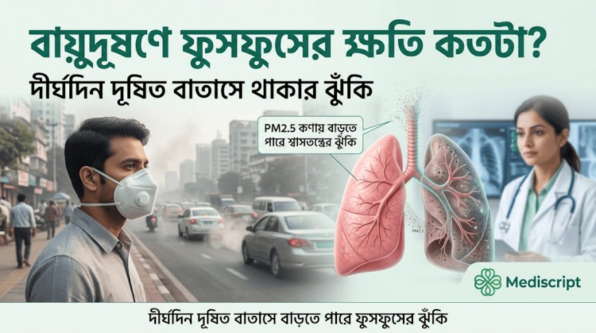 বায়ুদূষণে ফুসফুসের ক্ষতি কতটা? দীর্ঘদিনের ঝুঁকি জানুন