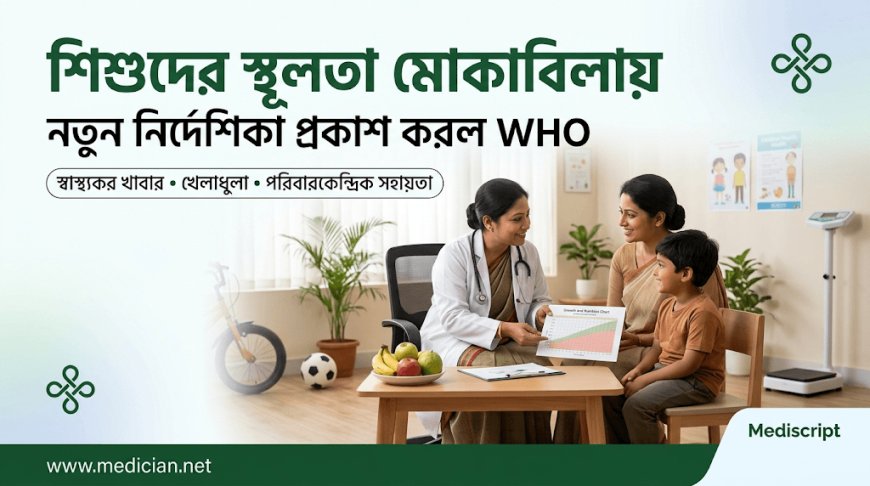 শিশুদের স্থূলতা মোকাবিলায় নতুন নির্দেশিকা প্রকাশ করল WHO