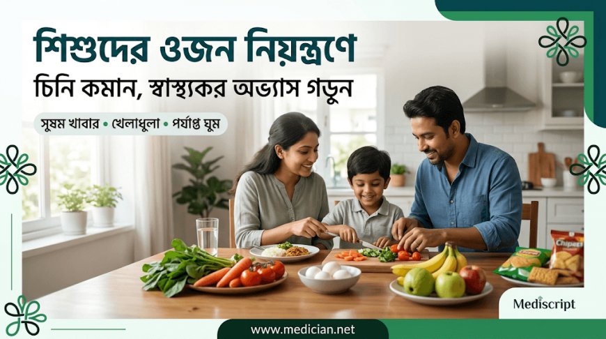 অতিরিক্ত চিনি ও অস্বাস্থ্যকর খাবার: শিশুদের ওজন নিয়ন্ত্রণে করণীয়